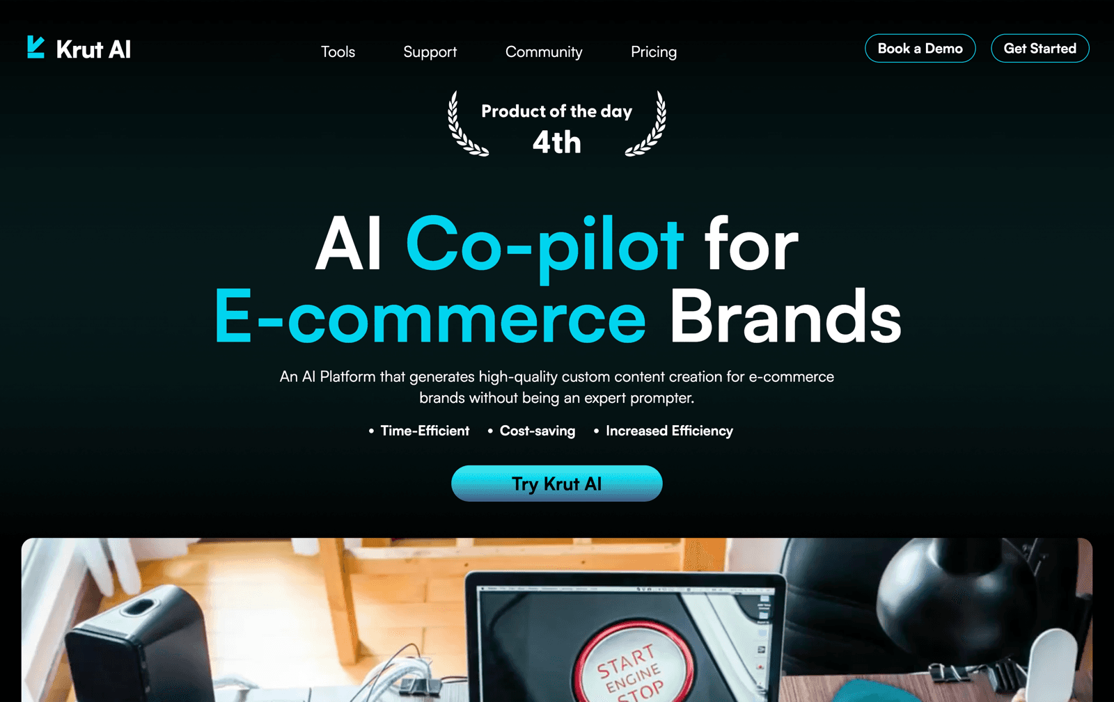 KrutAI AI product-description generator built by HyperBrain Labs