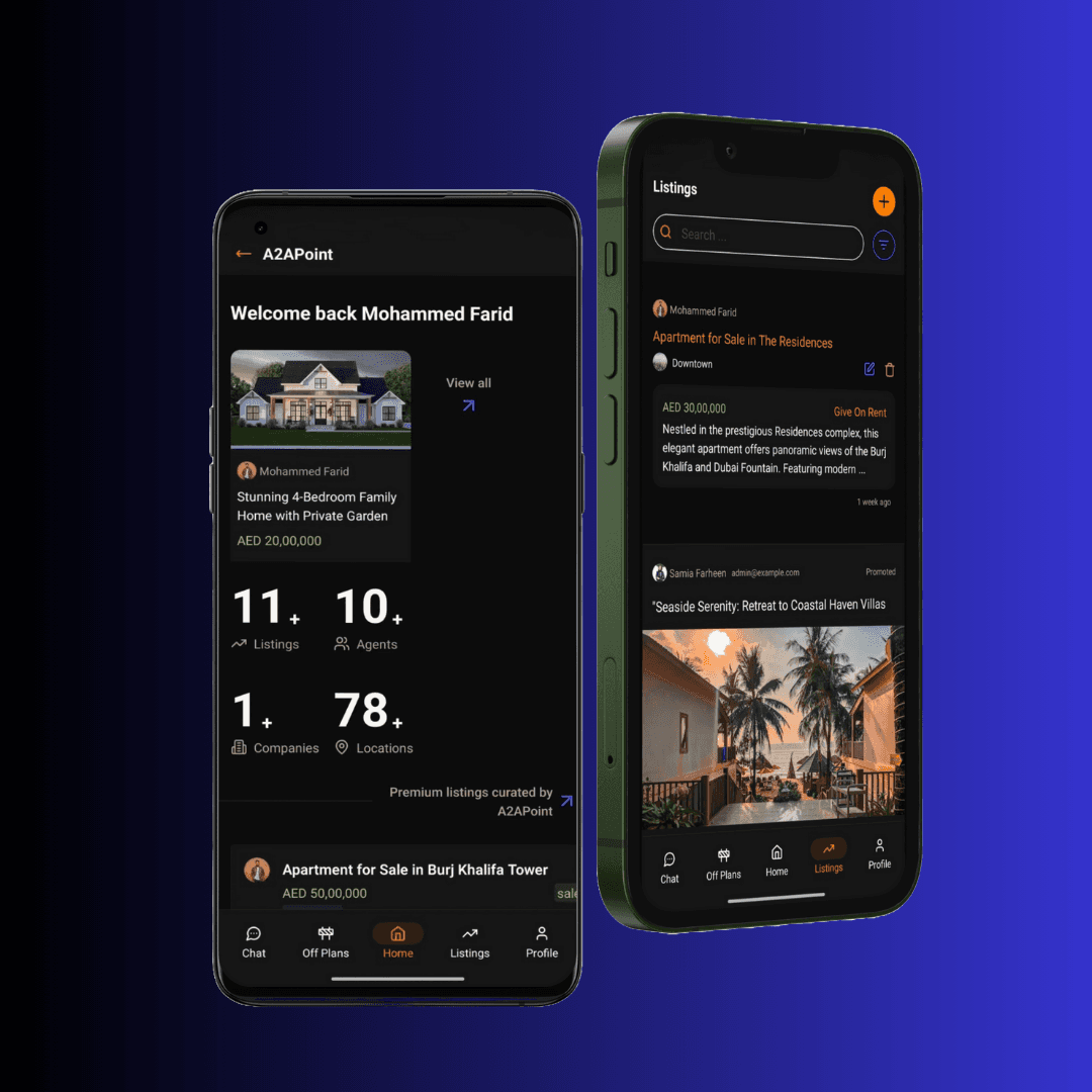 A2A Point offline-first real estate lead tracking app built by HyperBrain Labs