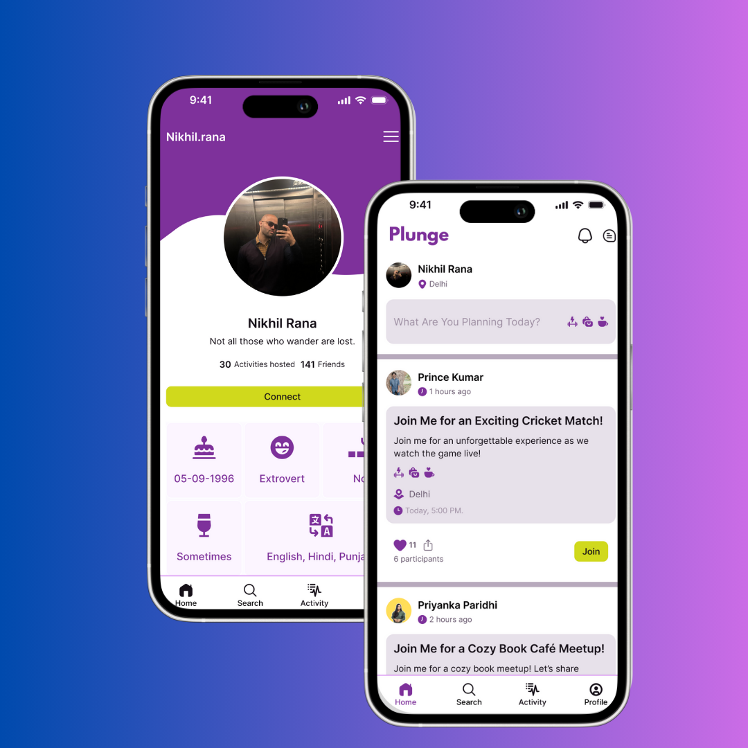Plunge - Social Activity Platform